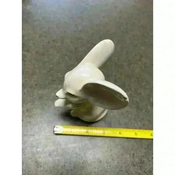 Vintage Set of 2 White Big Ear Mice Porcelain Figurines - Picture 6 of 7